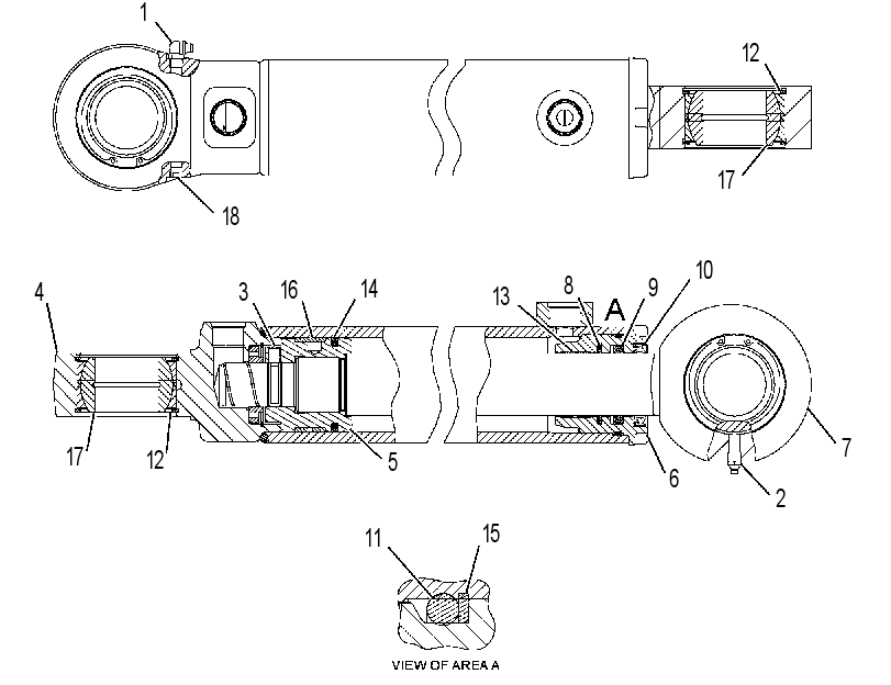 CYLINDER GP-TAILGATE 1512611 CAT