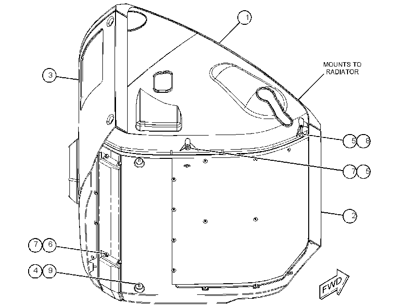 ENCLOSURE GP-RADIATOR 3793764 CAT