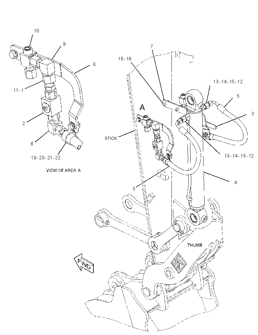 CYLINDER & LINES GP-THUMB 3056781 CAT