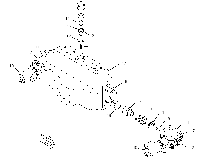 VALVE GP-HOIST CONTROL 2600286 CAT