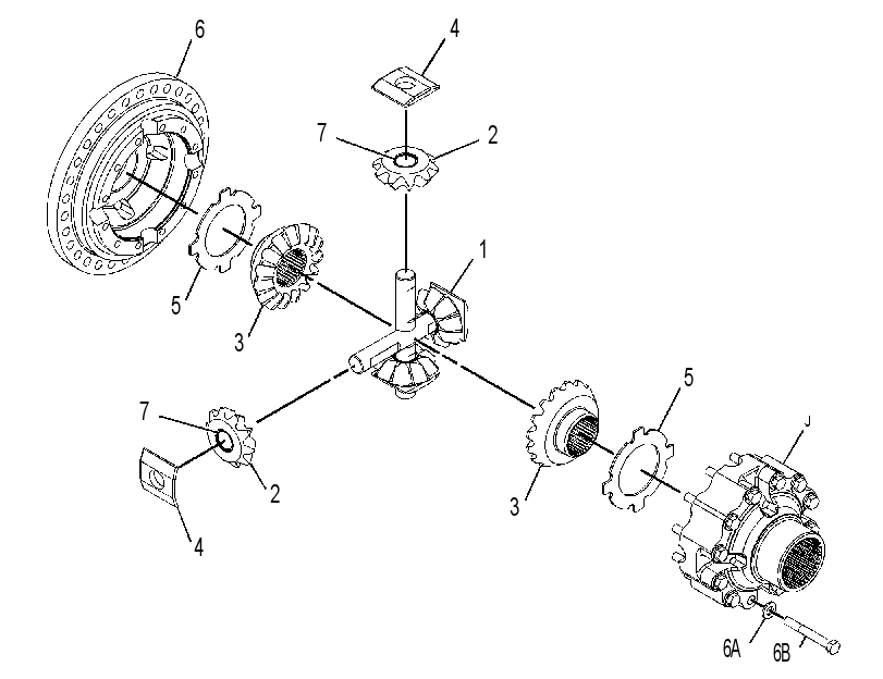 Дифференциал 1934302 CAT