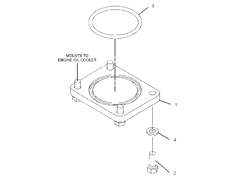 COVER GP-ENGINE OIL LINE 4251063 CAT