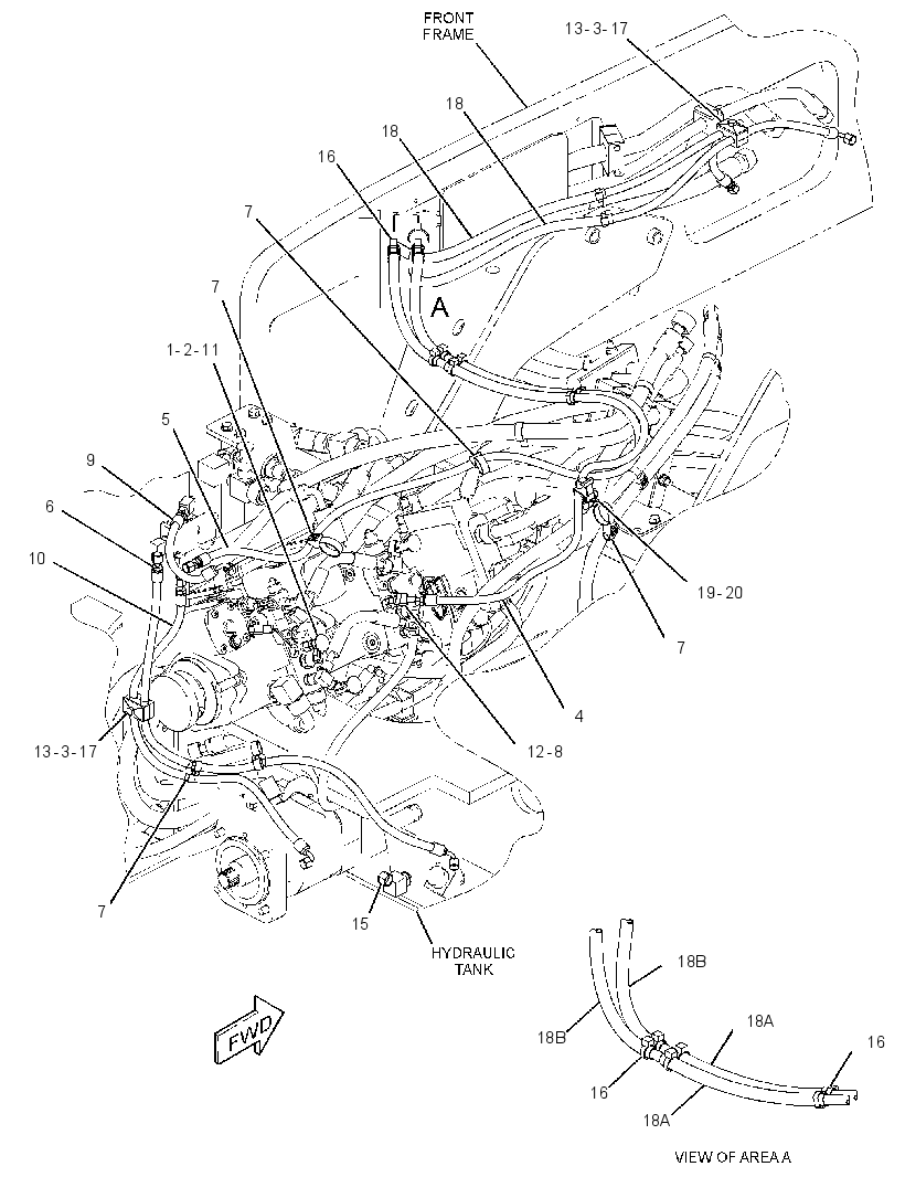 LINES GP-BRAKE & SHIFT 2869721 CAT