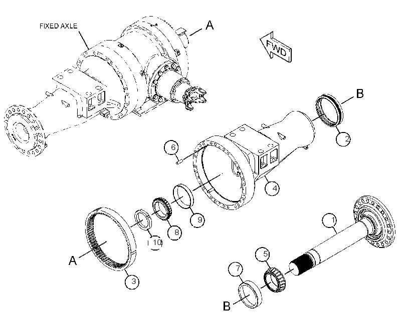 AXLE GP-FIXED 3272229 CAT