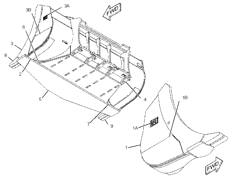 BUCKET GP-BLOCK HANDLING 4180090 CAT