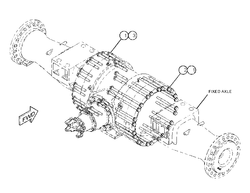 FASTENER GP-FIXED AXLE 3272235 CAT