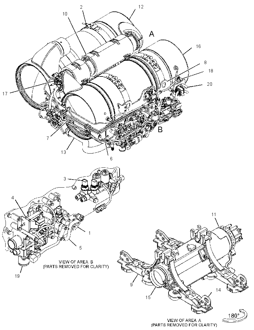 Модуль очистки выхлопа (компоновка) 3945339 CAT