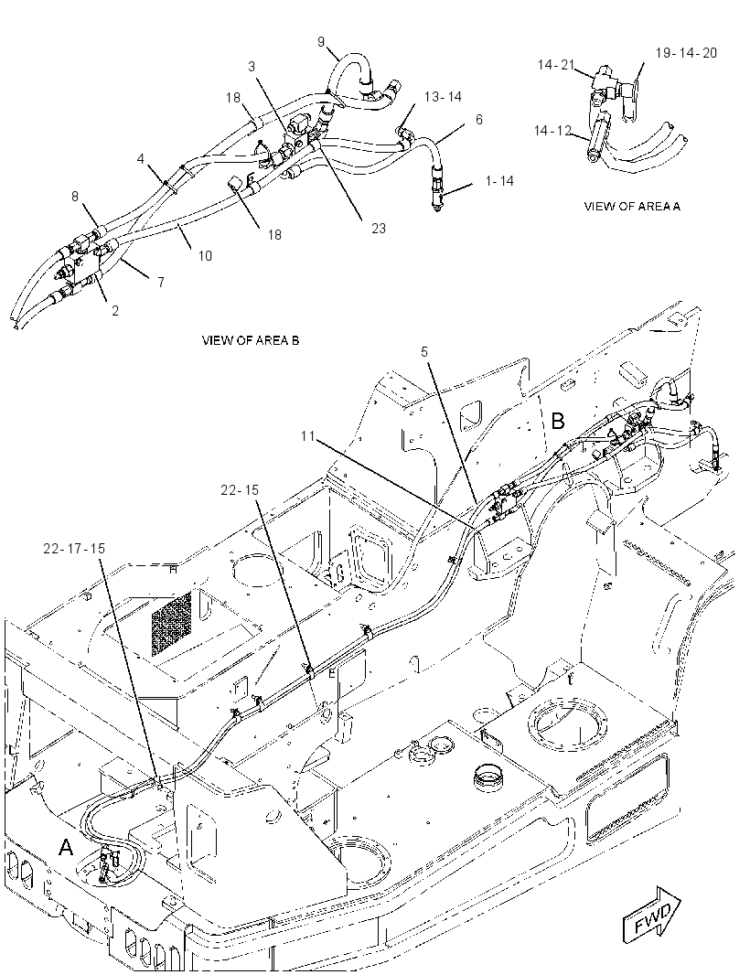 LINES GP-BRAKE RELEASE 2433092 CAT