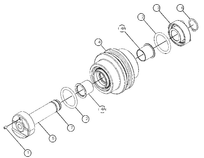 ROLLER GP-TRACK-CENTER FLANGE 4220837 CAT