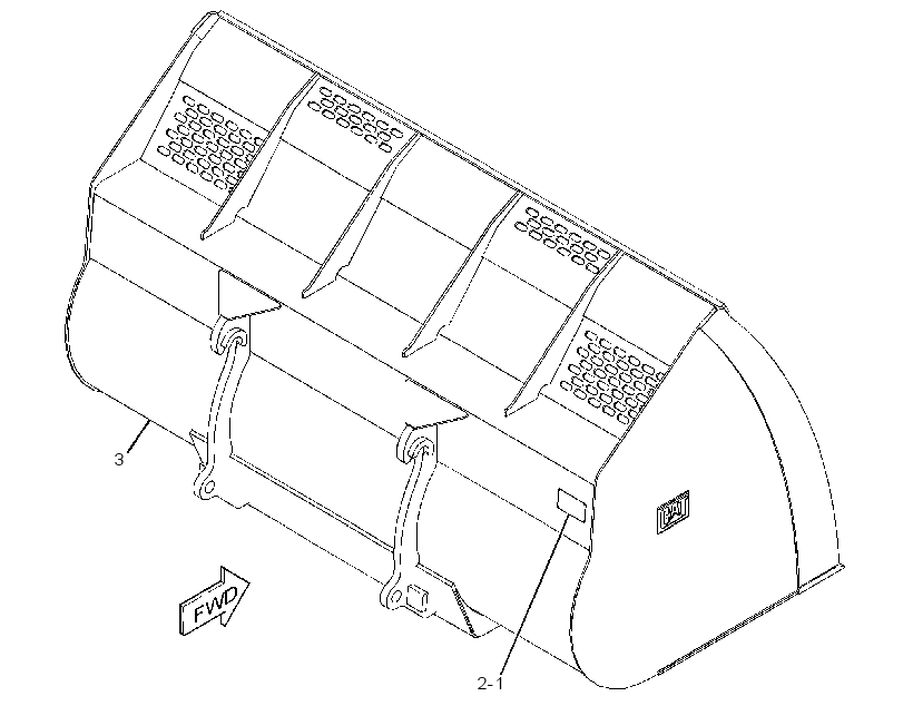 BUCKET GP-LIGHT MATERIAL 4306779 CAT