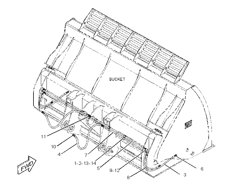 LINES GP-WORK TOOL 3712396 CAT
