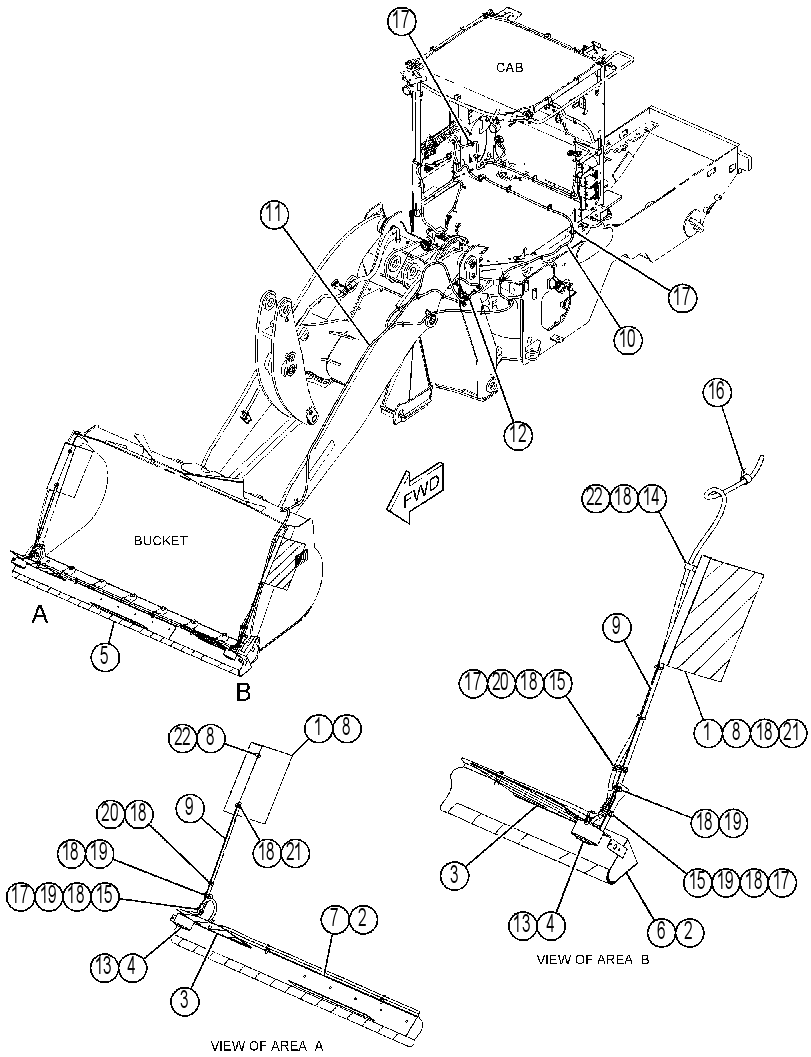 KIT-BUCKET PARTS 3721917 CAT