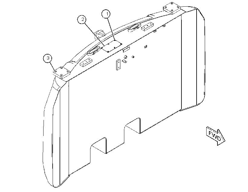 COUNTERWEIGHT AS 3598200 CAT