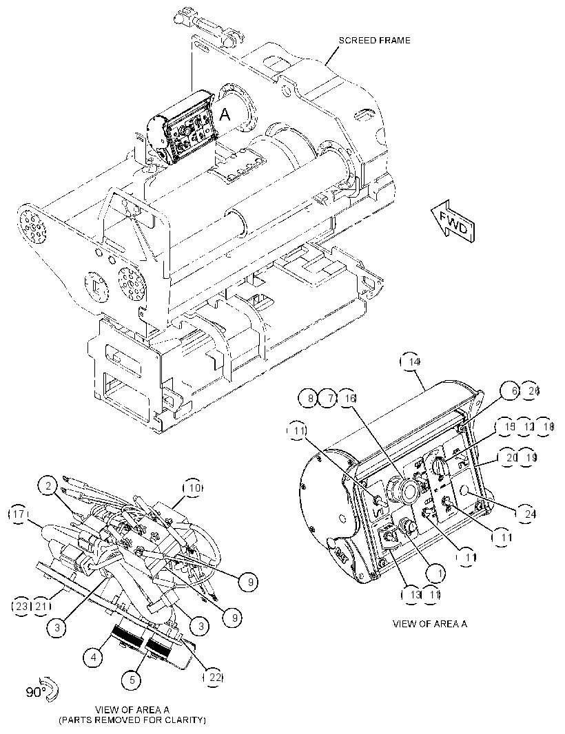 BOX GP-SCREED CONTROL 3832077 CAT