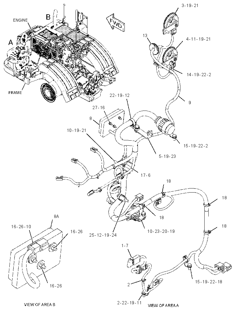 WIRING GP-HOOD 3748760 CAT