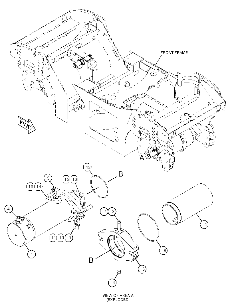 CYLINDER & MOUNTING GP 3555606 CAT