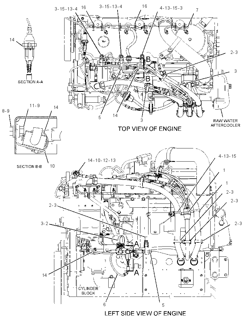 Проводка двигателя 3416187 CAT