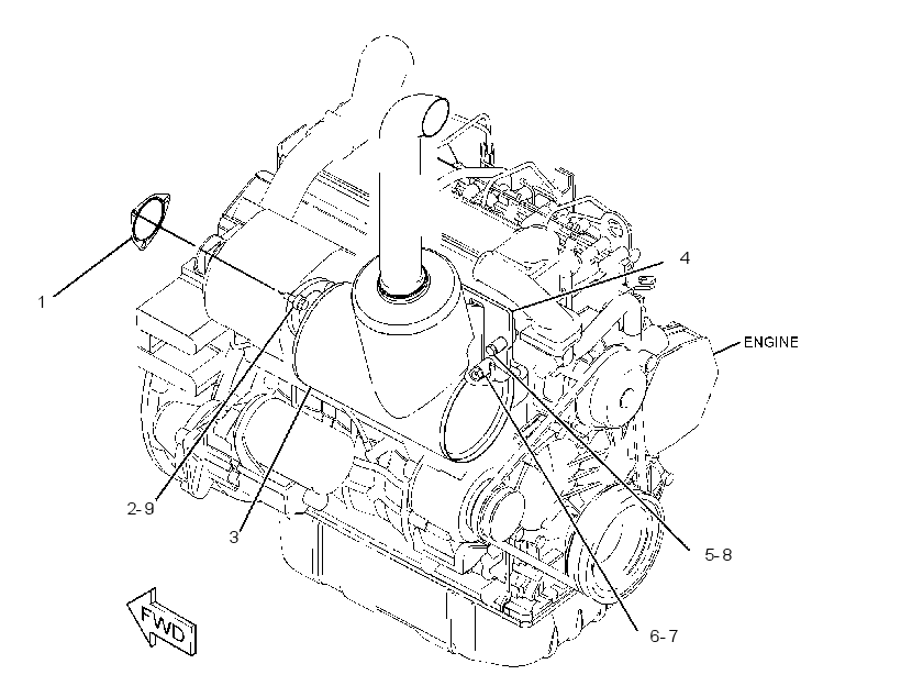 MUFFLER & MOUNTING GP 2808347 CAT