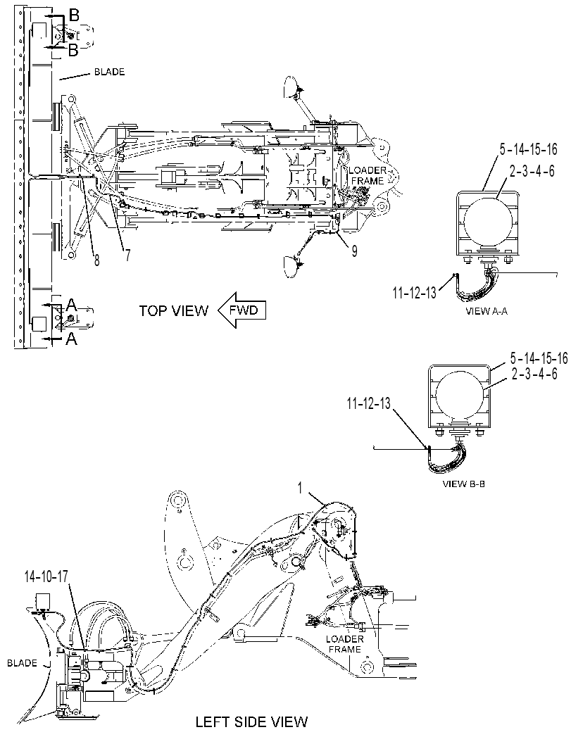 WIRING GP-BLADE 4443887 CAT