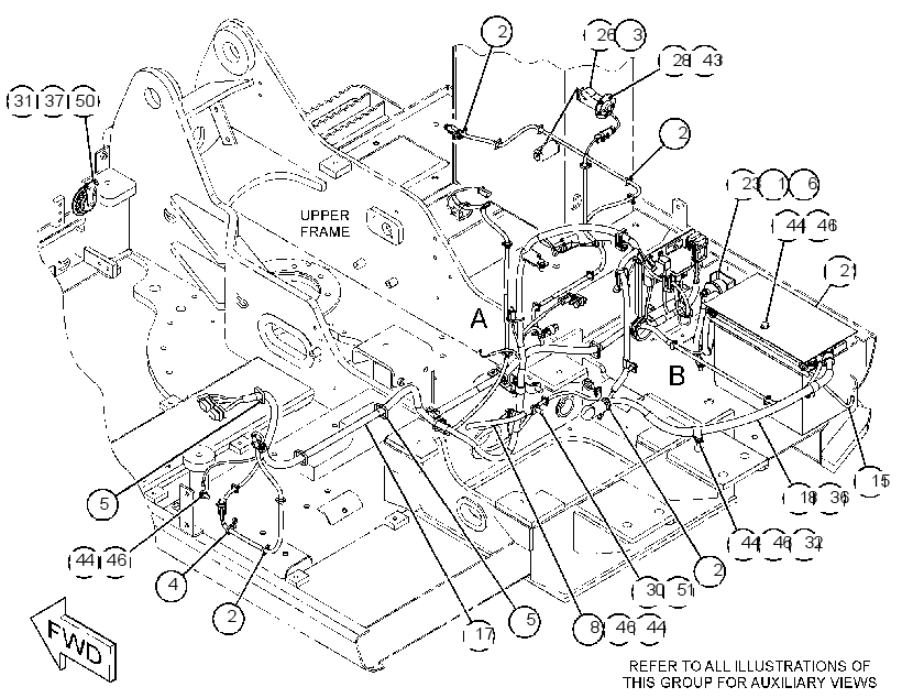 Проводка шасси 4314534 CAT