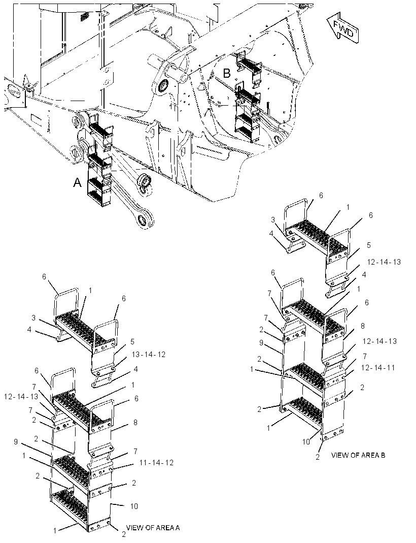 Лестница 4315777 CAT