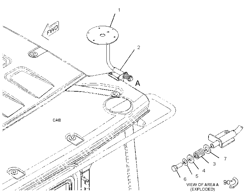 Кронштейн крепёжный 3721866 CAT