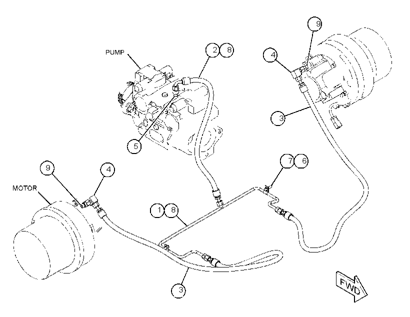 LINES GP-PARKING BRAKE 3779192 CAT