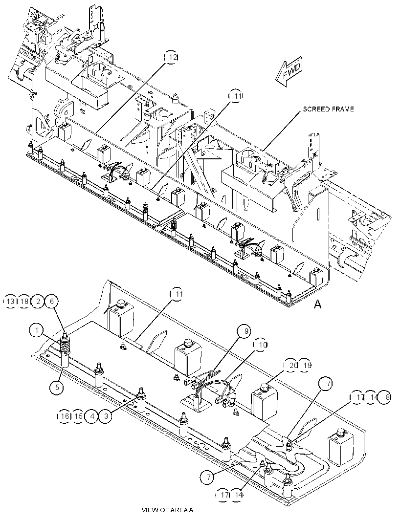 PLATE GP-SCREED 3899694 CAT