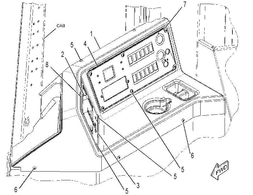 Панель приборов 3298975 CAT