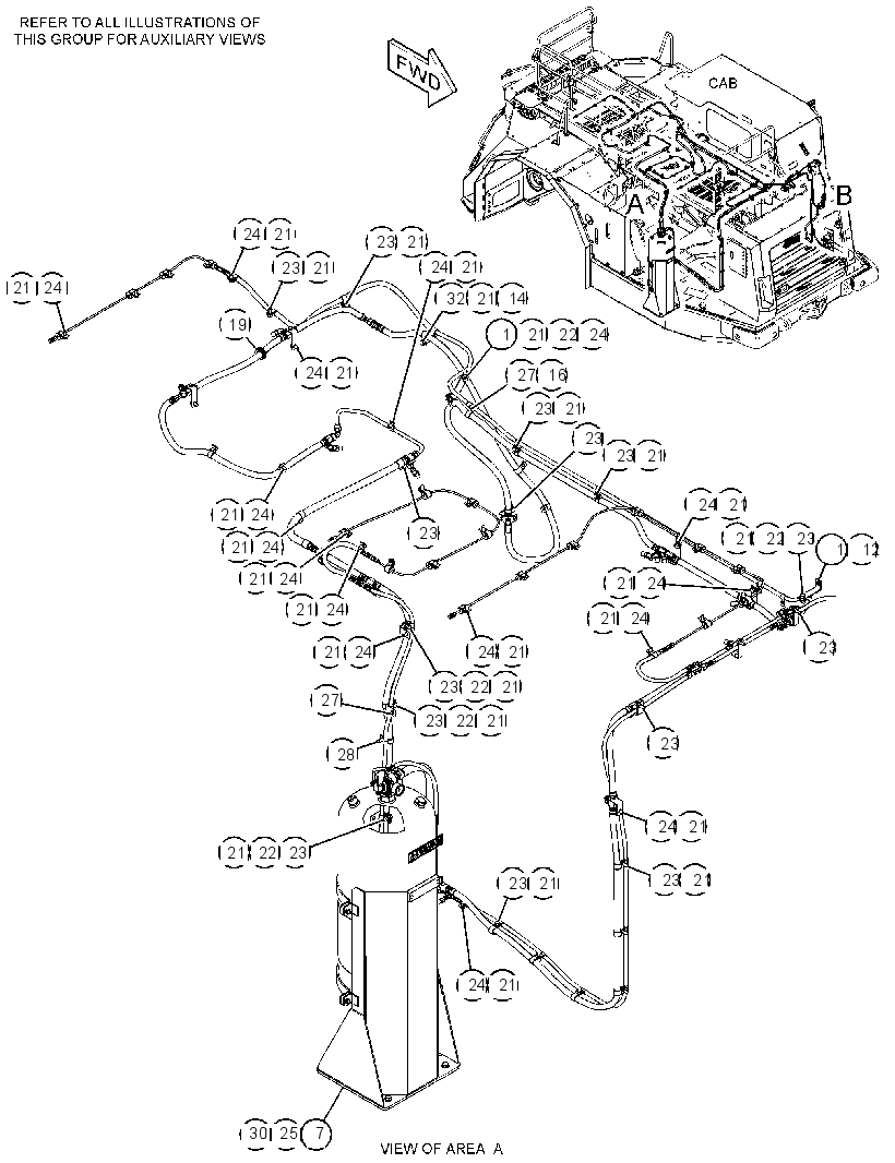 LINES GP-FIRE SUPPRESSION 4331021 CAT