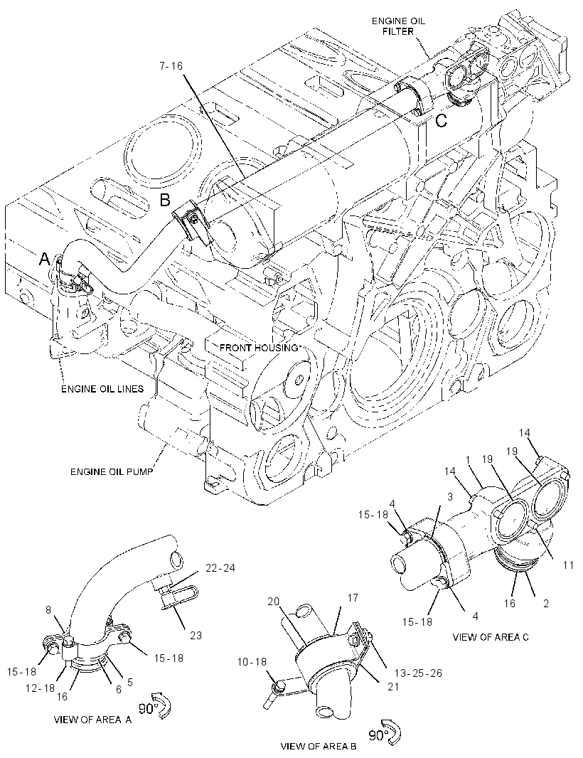 LINES GP-ENGINE OIL FILTER 3818701 CAT