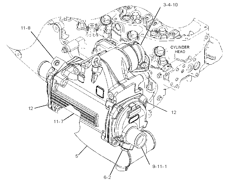 AFTERCOOLER GP-TREATED WATER 4414153 CAT