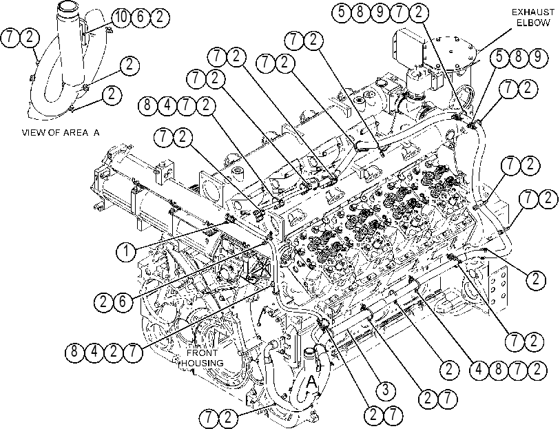 Проводка датчиков 3852485 CAT
