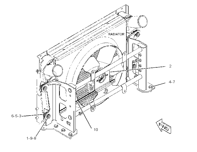 SUPPORT GP-AFTERCOOLER 4197635 CAT