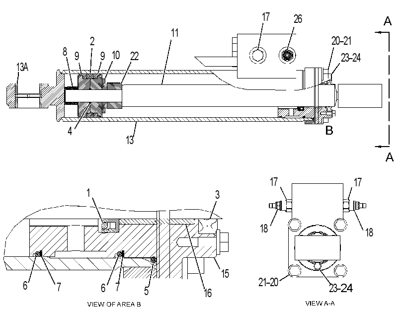 CYLINDER GP-TAILGATE 1868273 CAT