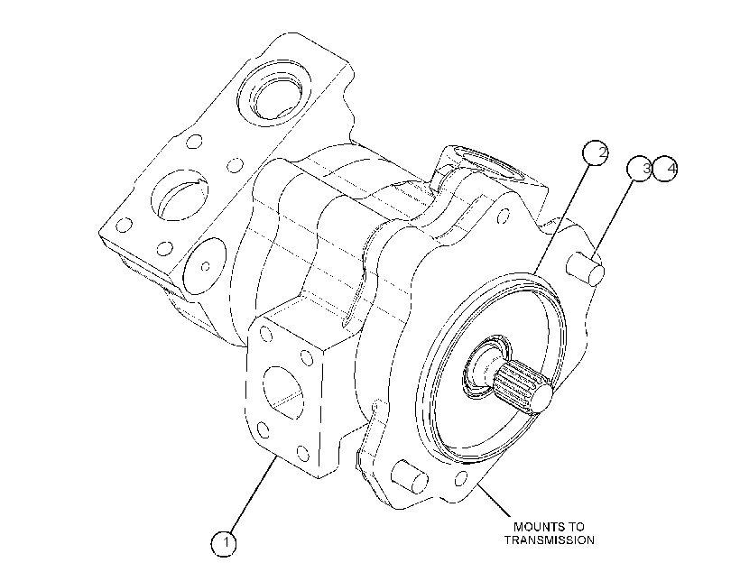 PUMP & MTG GP-TRANSFER GEAR 3644090 CAT