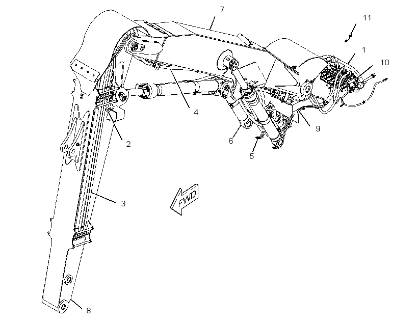 LINKAGE AR-FELLING HEAD 3728936 CAT