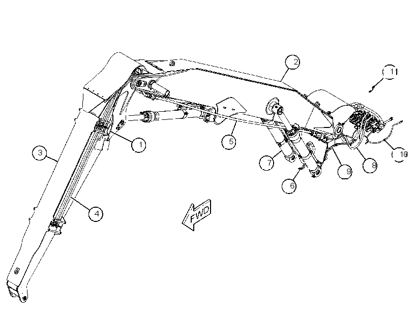 LINKAGE AR-FELLING HEAD 3728933 CAT