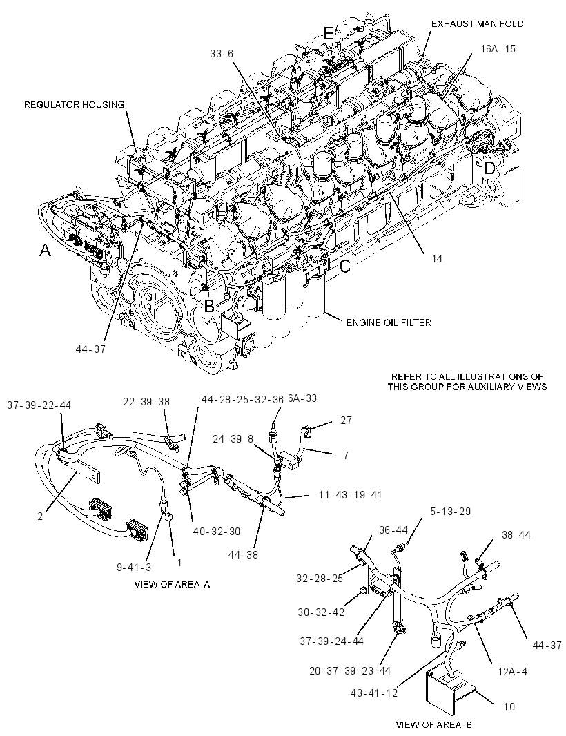 Проводка двигателя 3991264 CAT
