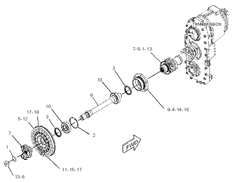 SHAFT GP-HITCH DRIVE 3644092 CAT
