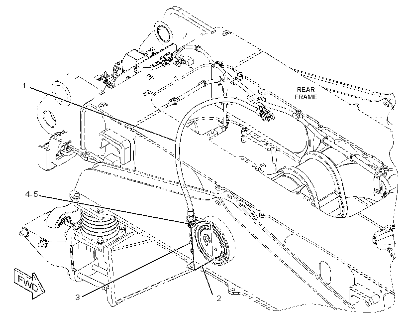 Проводка задняя 4228706 CAT