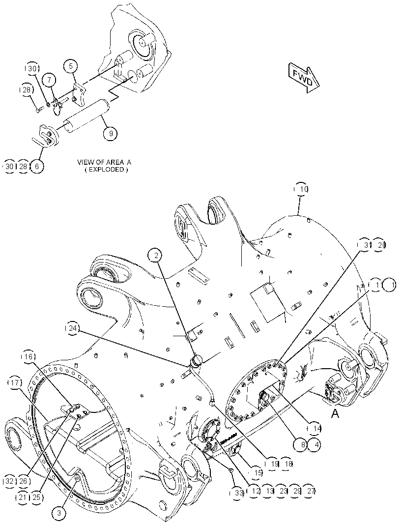 HOUSING GP-REAR AXLE 2801622 CAT