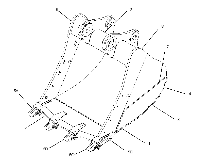 BUCKET AS-SEVERE SERVICE SPADE 3649473 CAT
