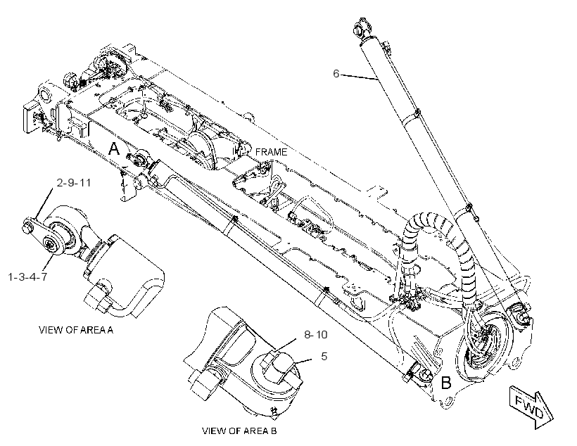 CYLINDER & MTG GP-HOIST 4228621 CAT