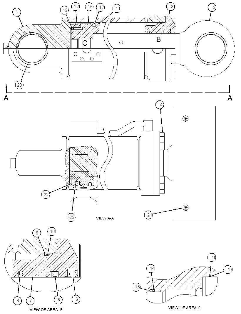 CYLINDER GP-THUMB 4427956 CAT