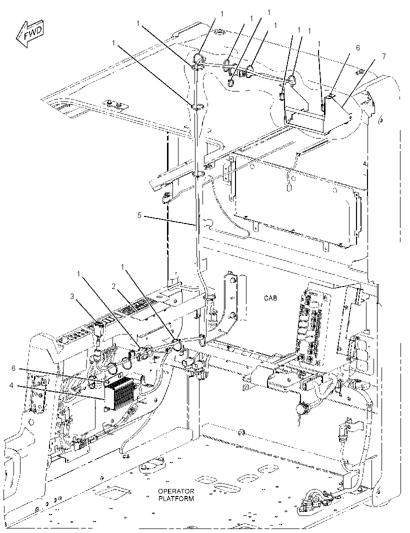 Установка радио 3191183 CAT
