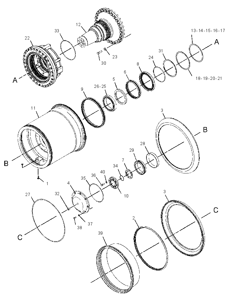 WHEEL & BRAKE GP 4244940 CAT