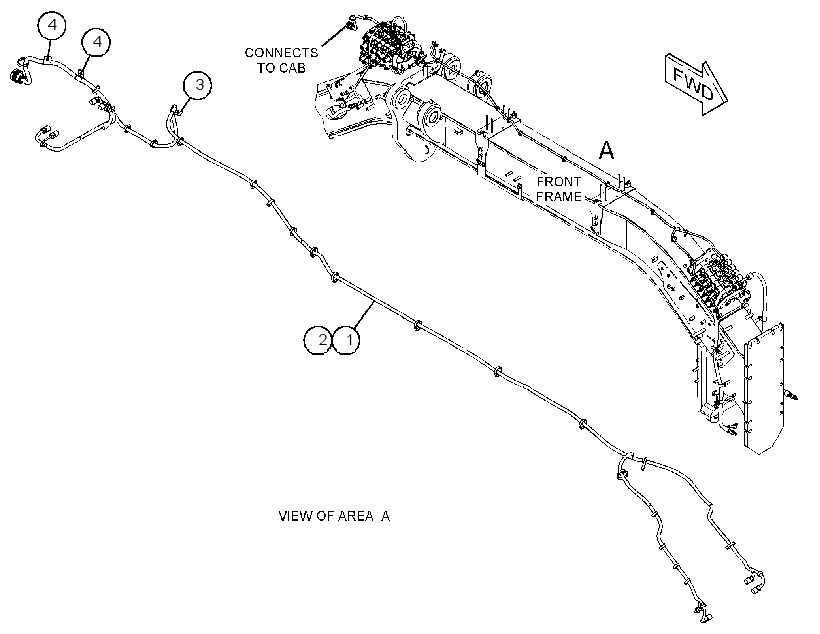 WIRING GP-AUXILIARY 3803090 CAT