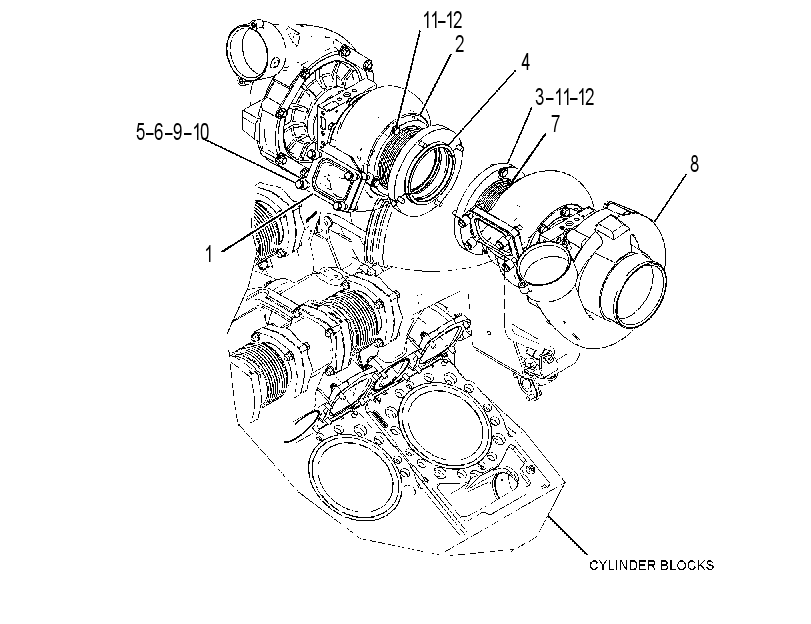 Турбокомпрессор 3795341 CAT