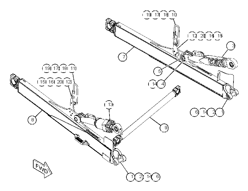 PUSH ARM GP-STABILIZER 4220251 CAT